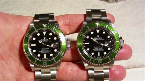 real vs fake rolex submariner green|rolex submariner knockoff watches.